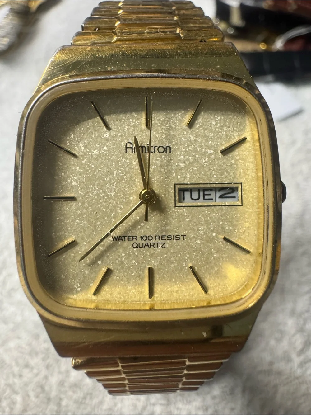 Armitron Gold-Tone Men's Quartz Watch with Champagne Dial